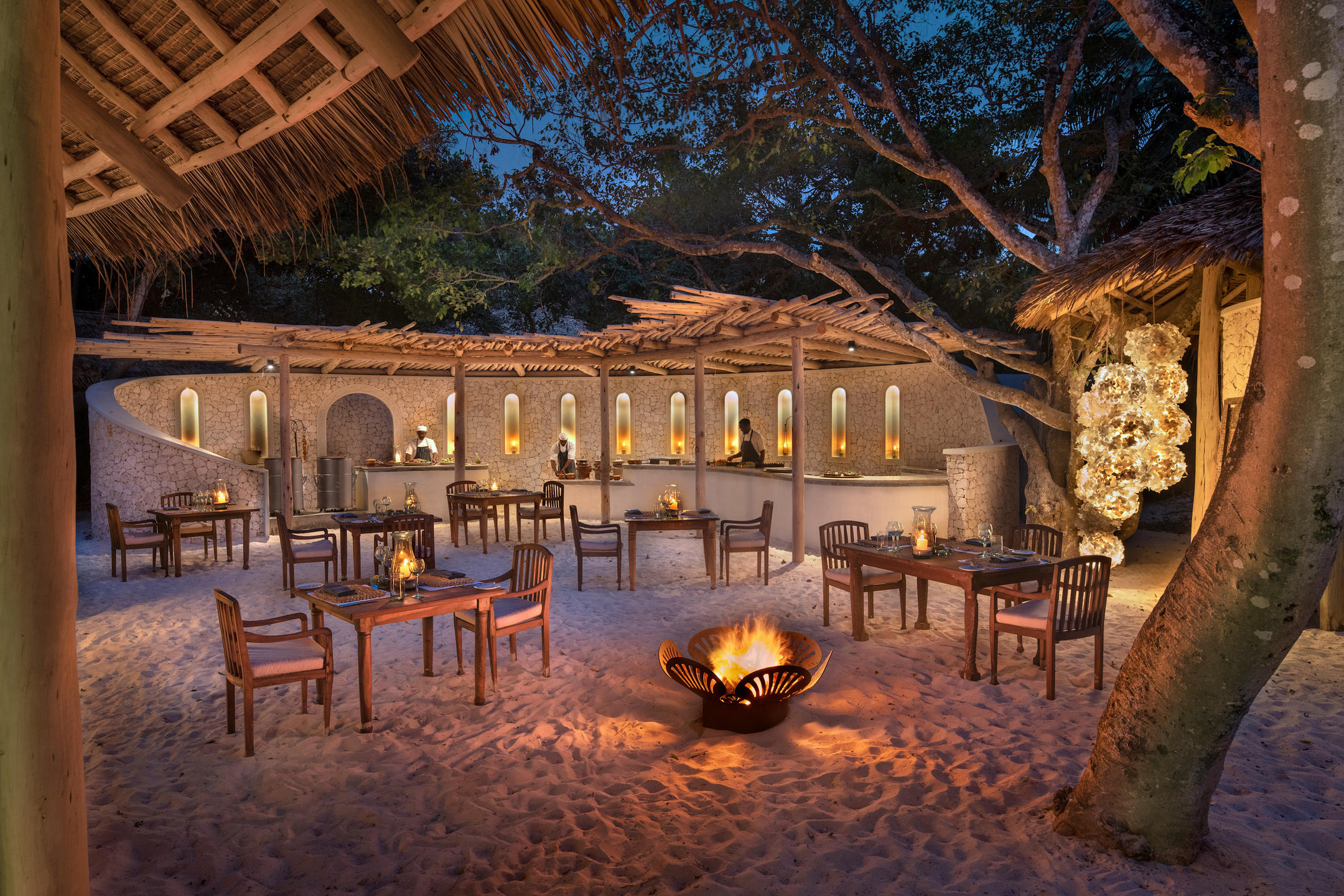 Private beach at Mnemba Island Lodge